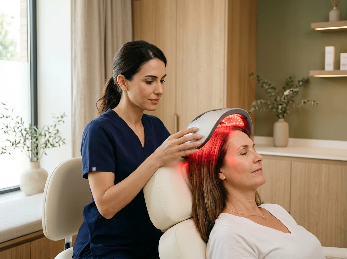 Fotobiomodulação por Ledterapia Capilar — Estímulo metabólico folicular na Vizz Clinic com Dra. Kethelin França
